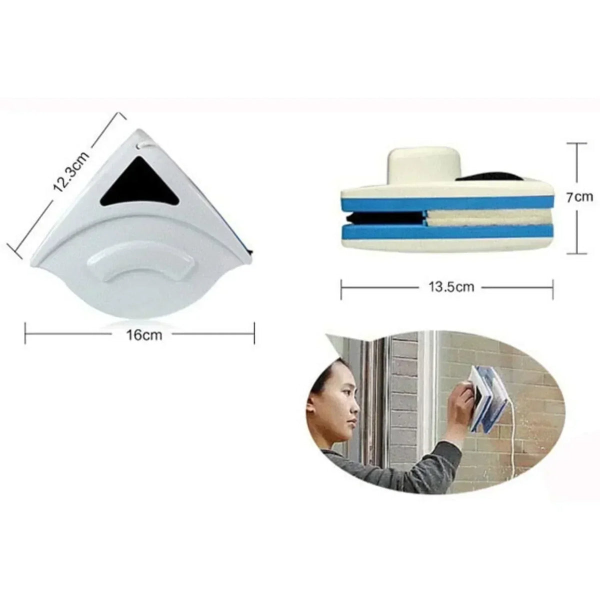 Safe Double‑Sided Window Cleaning Tool