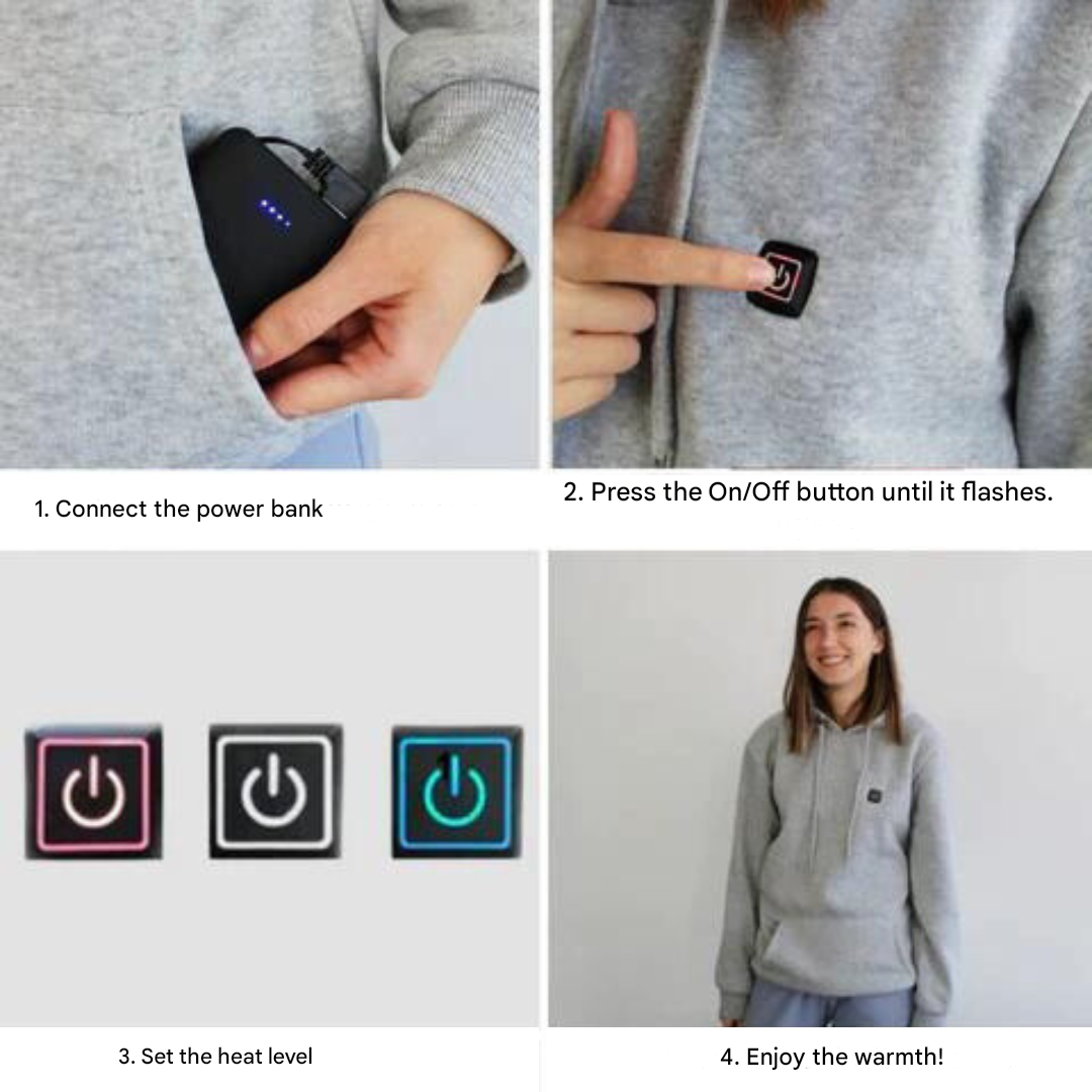 Heated Unisex Hoodie - ThermaHoodie