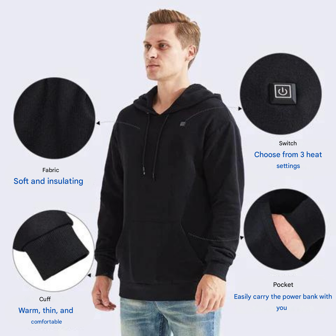 Heated Unisex Hoodie - ThermaHoodie