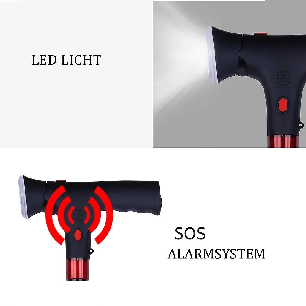 Foldable Walking Cane with LED Light