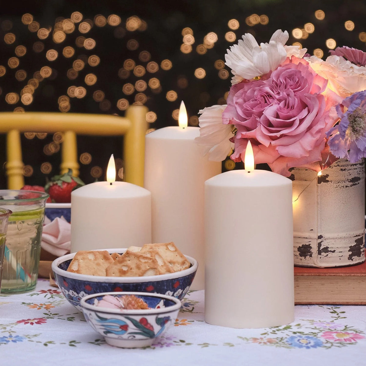 KerzenNest Outdoor LED Candles (Set of 3)