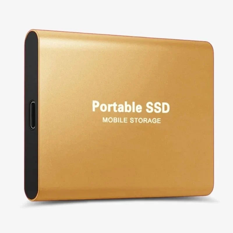 Portable 128GB External SSD with USB-C