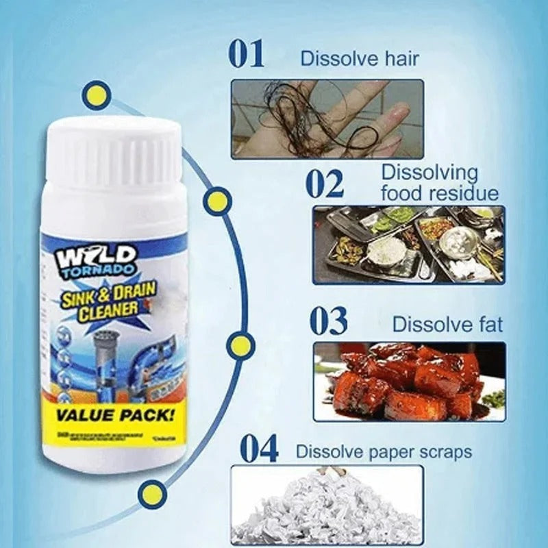 Enzymatic Foaming Drain Cleaner Powder
