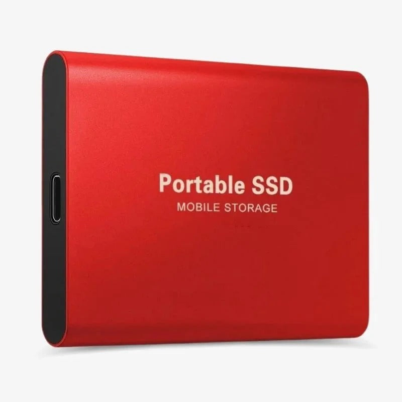 Portable 128GB External SSD with USB-C