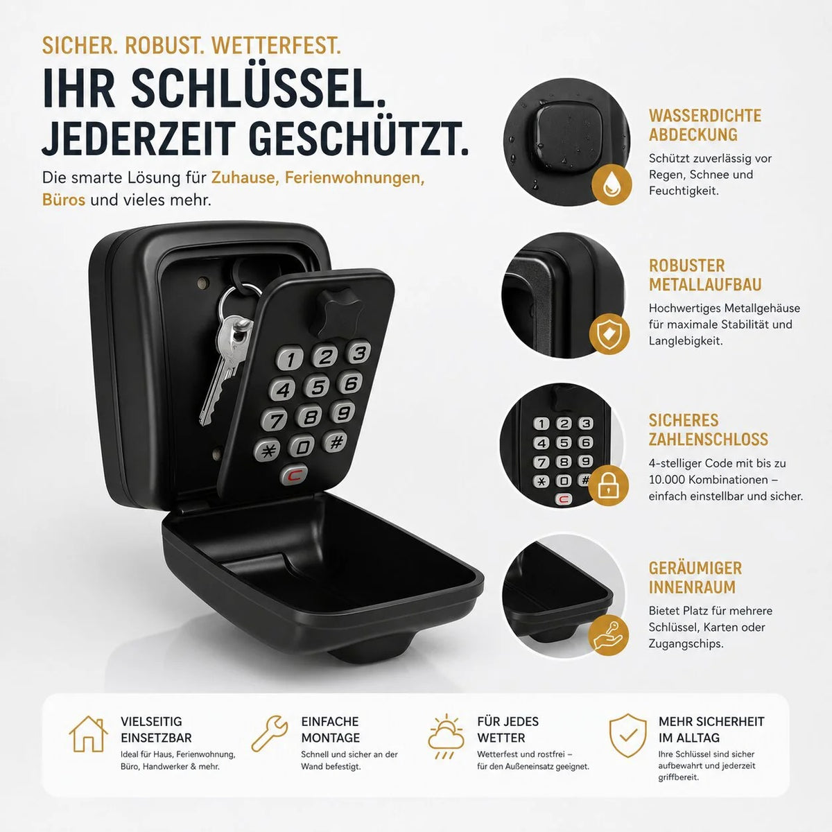 SafeHaus Outdoor Key Safe
