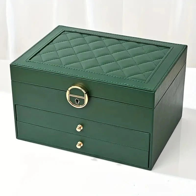 Multi-Layer Leather Jewellery Box
