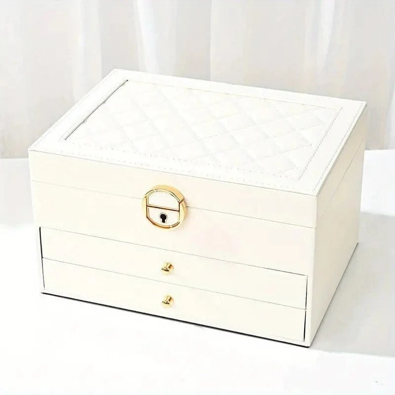 Multi-Layer Leather Jewellery Box