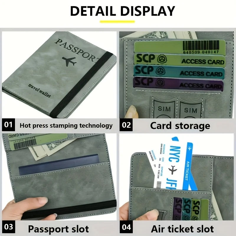 RFID Blocking Travel Wallet