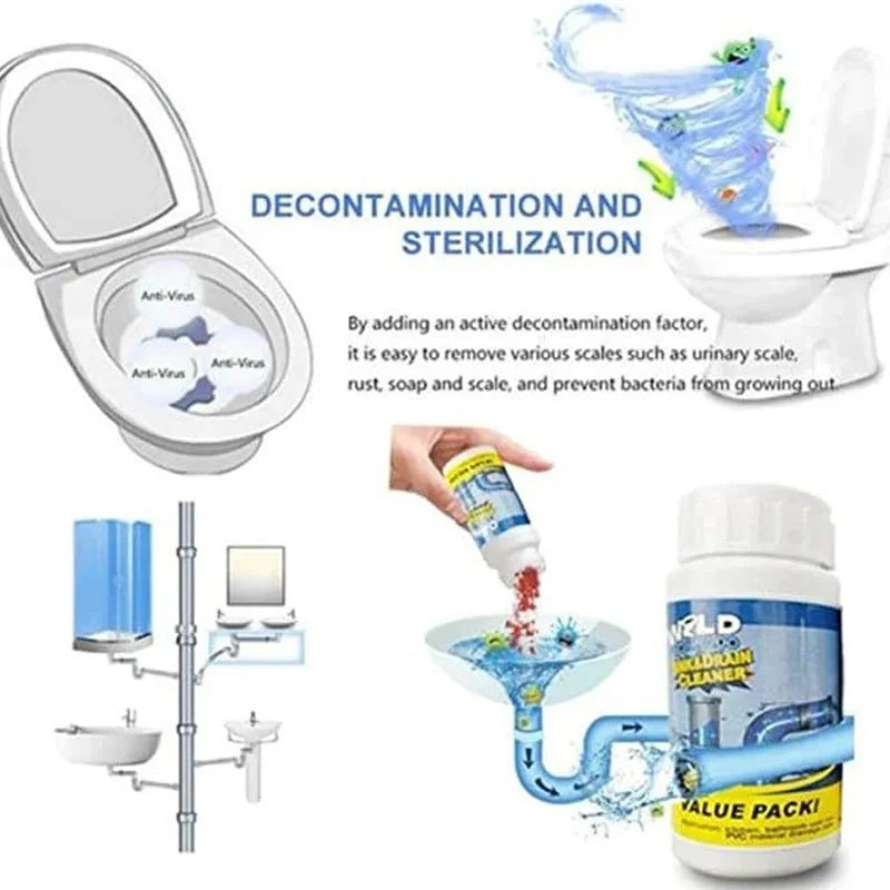 Enzymatic Foaming Drain Cleaner Powder