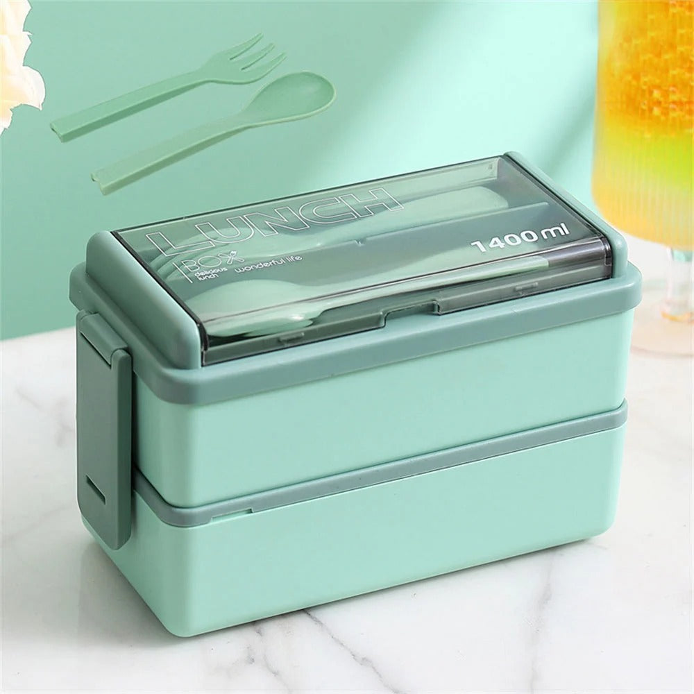 1400ml Double-Layer Bento Lunch Box