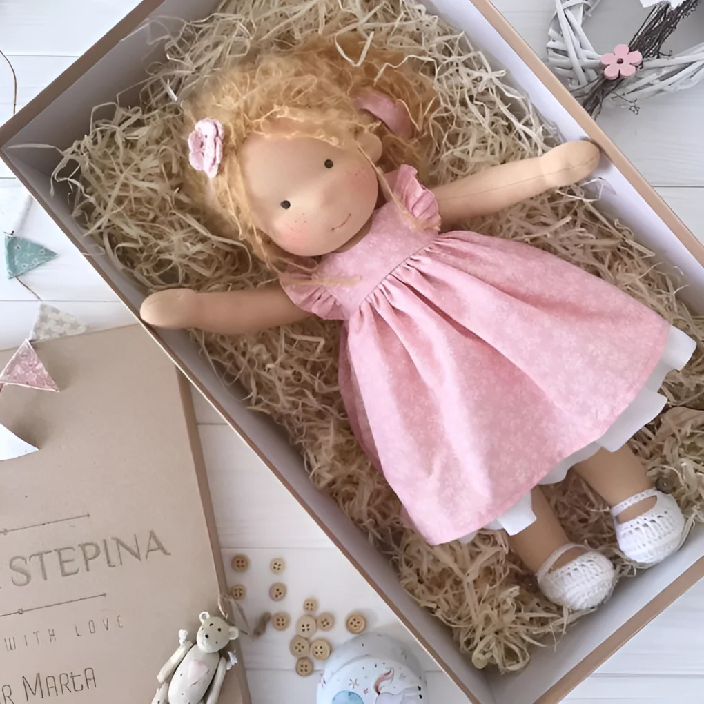 Handmade Waldorf Cuddly Doll