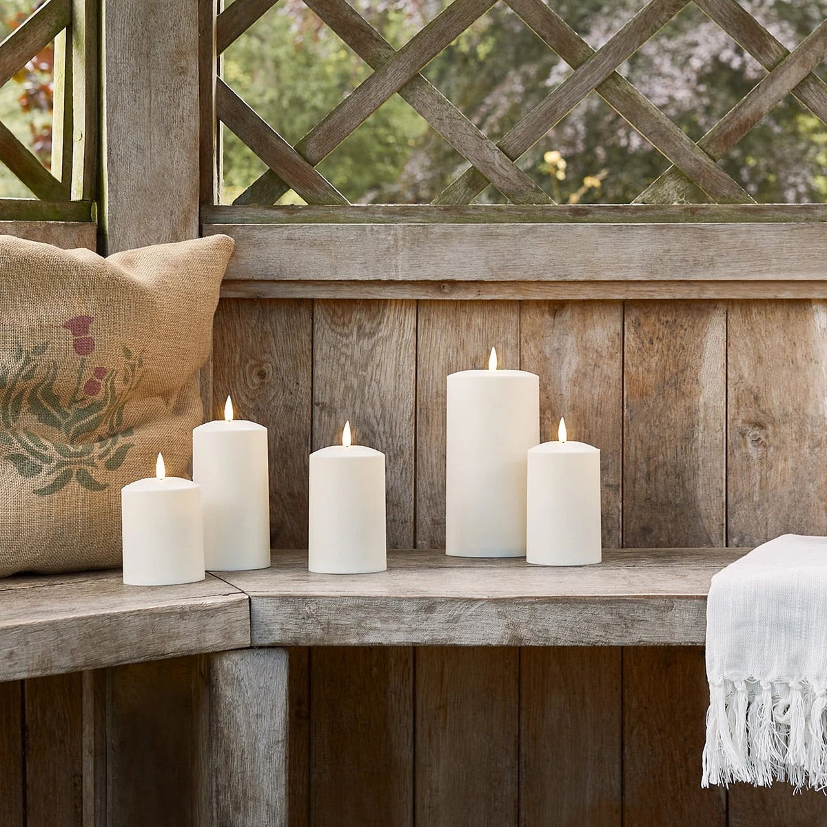 KerzenNest Outdoor LED Candles (Set of 3)