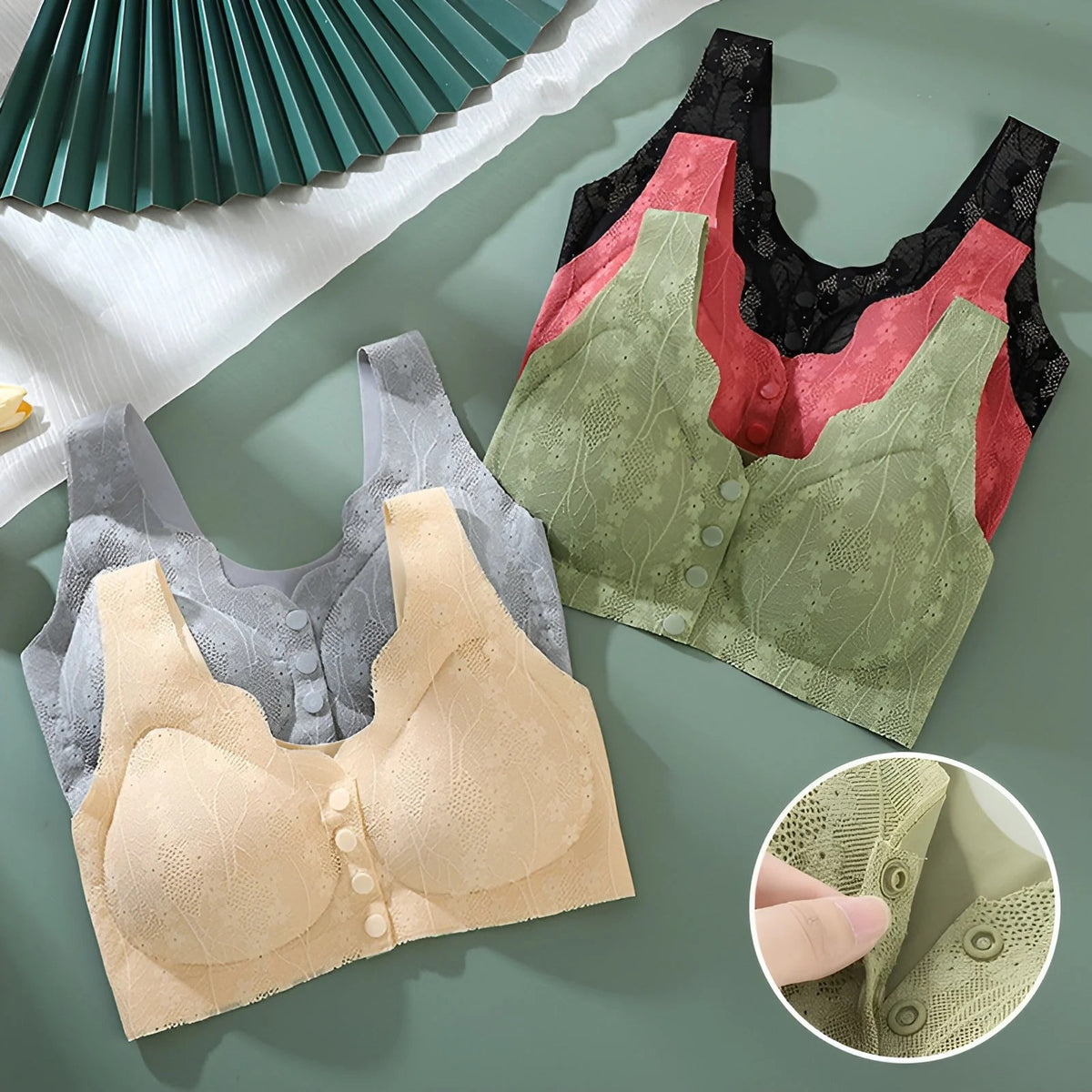 Front-Closure Wireless Comfort Bra