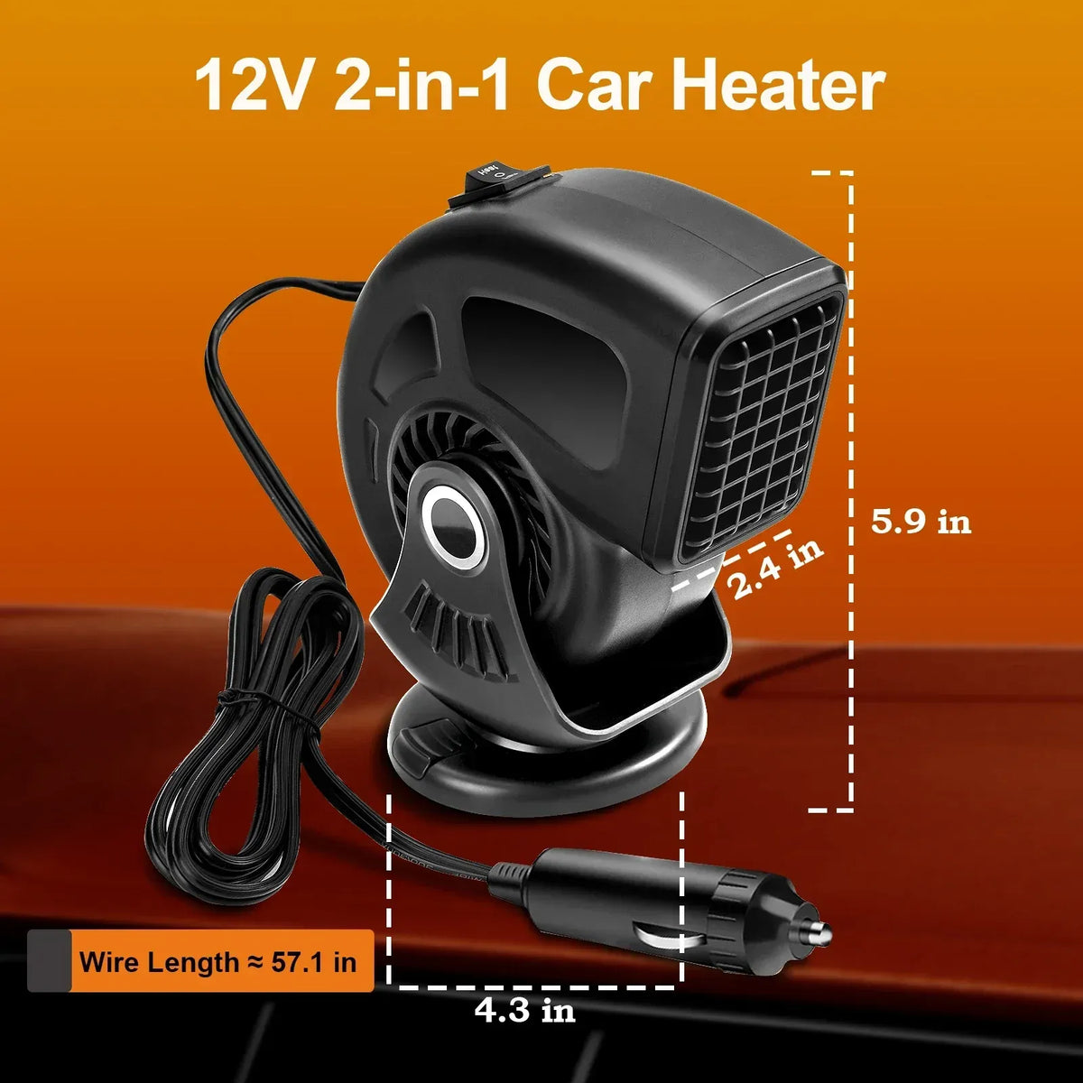 Plug-In Dashboard Air Fan