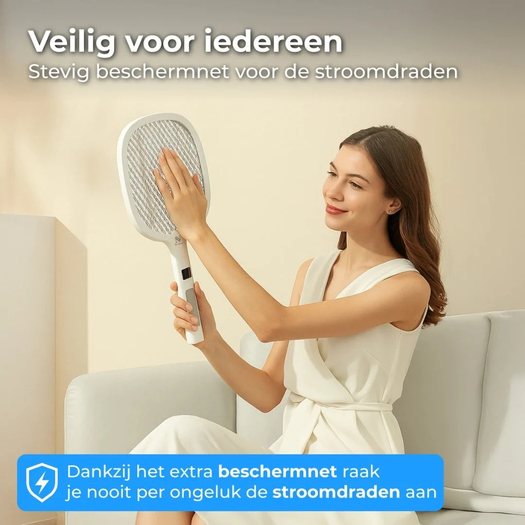 Rechargeable UV Electric Fly Swatter