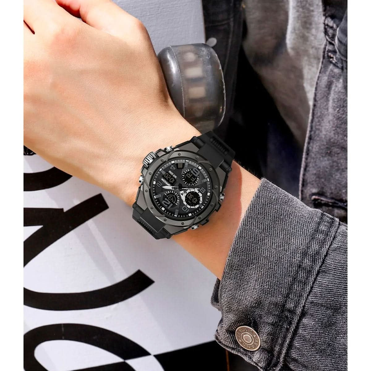 Tactical Sport Watch with Dual Time Zones