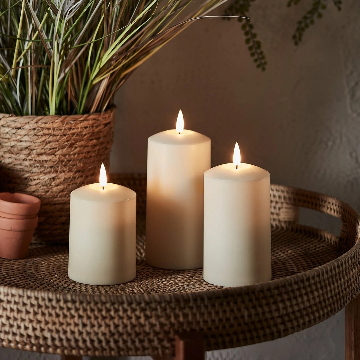 KerzenNest Outdoor LED Candles (Set of 3)