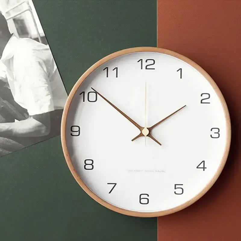 Scandinavian Solid Wood Wall Clock