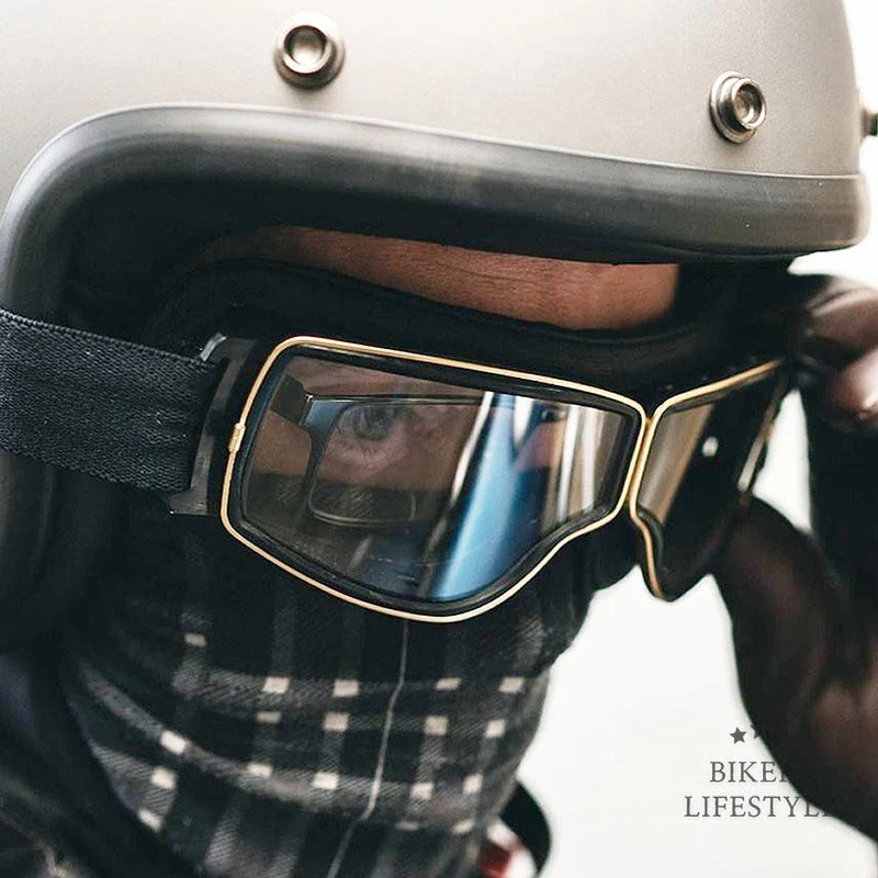 Motorcycle Goggles Over Prescription Glasses