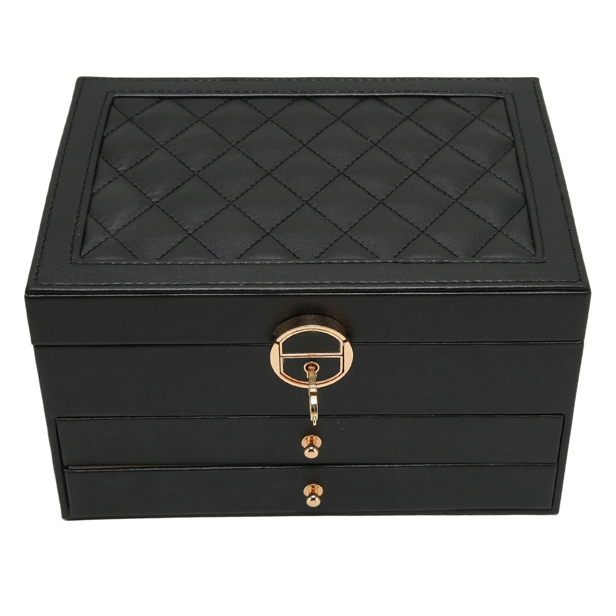 Multi-Layer Leather Jewellery Box