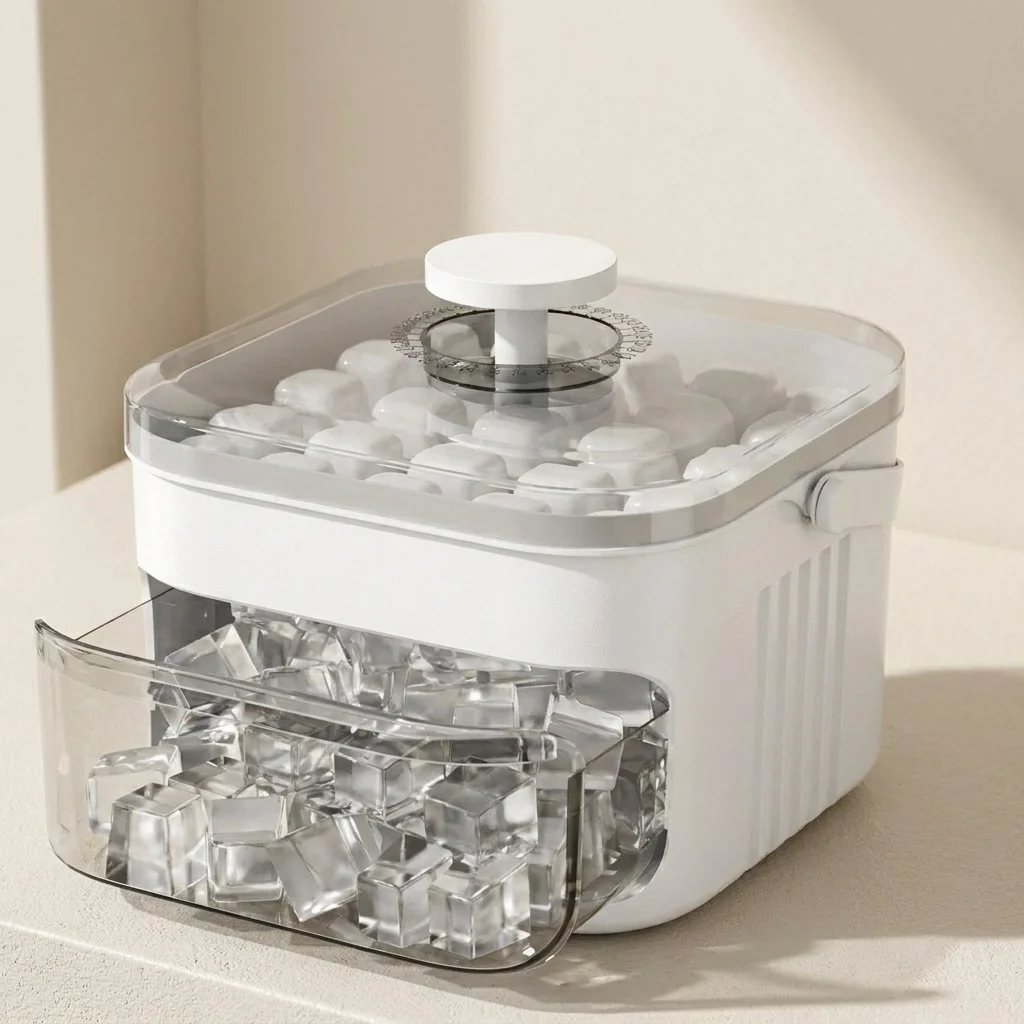 Double-Layer Ice Cube Tray (50 Cubes)
