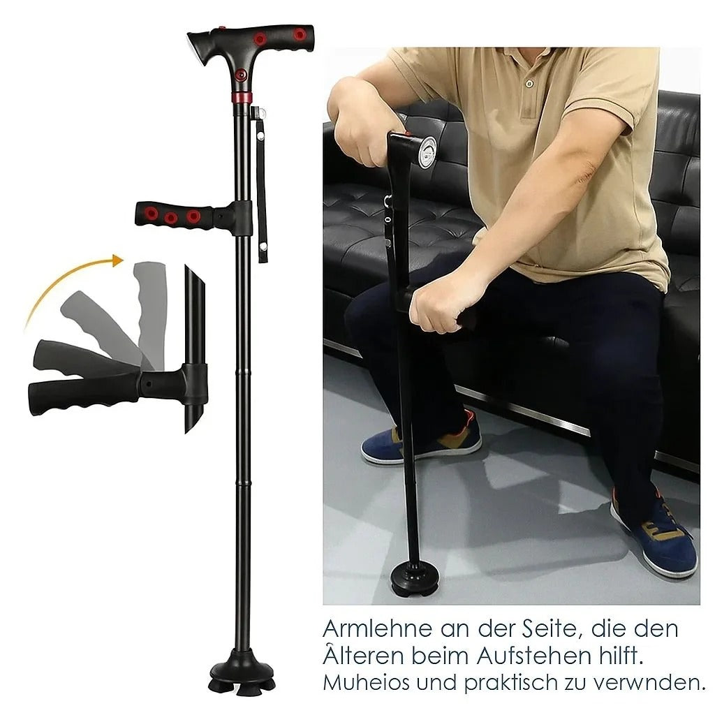 Foldable Walking Cane with LED Light