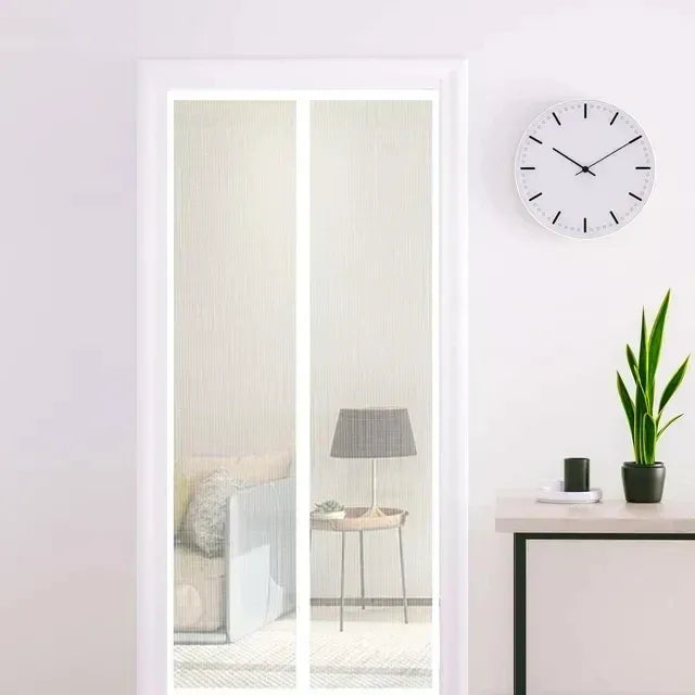 Magnetic Self-Closing Mesh Screen Door
