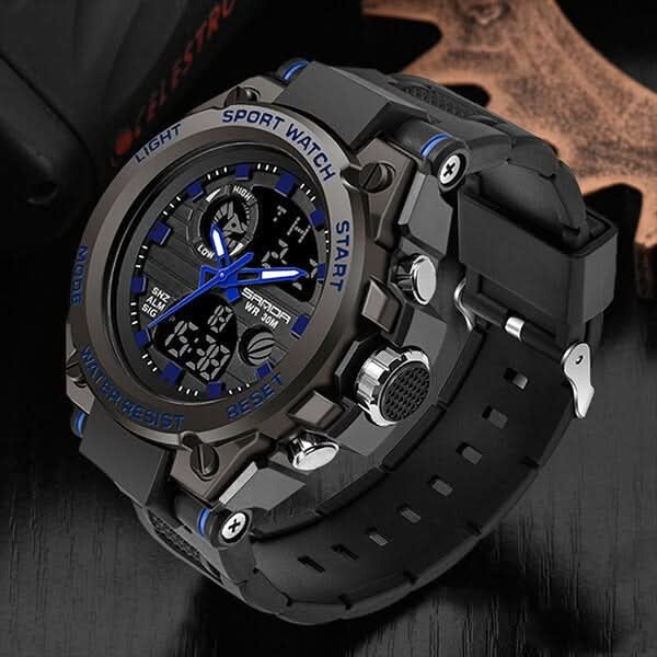 Tactical Sport Watch with Dual Time Zones