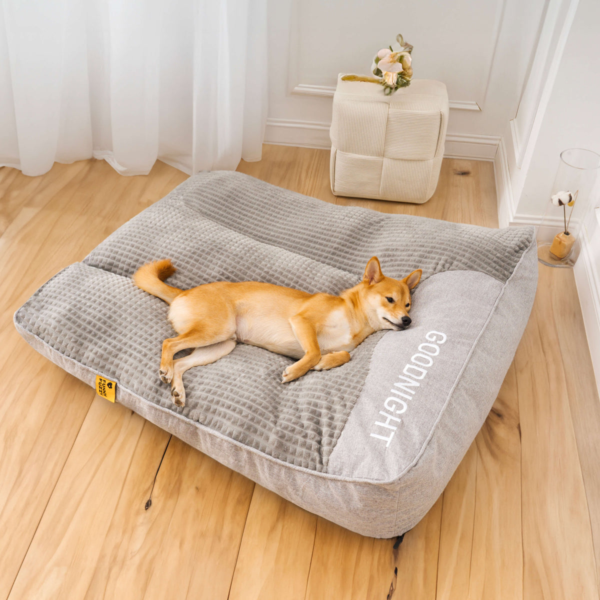 Orthopedic-Style Bolster Dog Bed