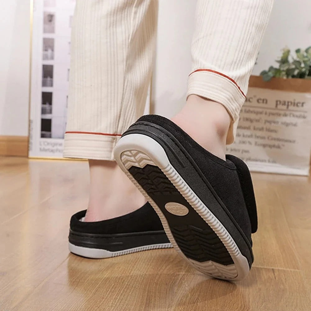 Extra-Wide Adjustable Open-Toe Slippers