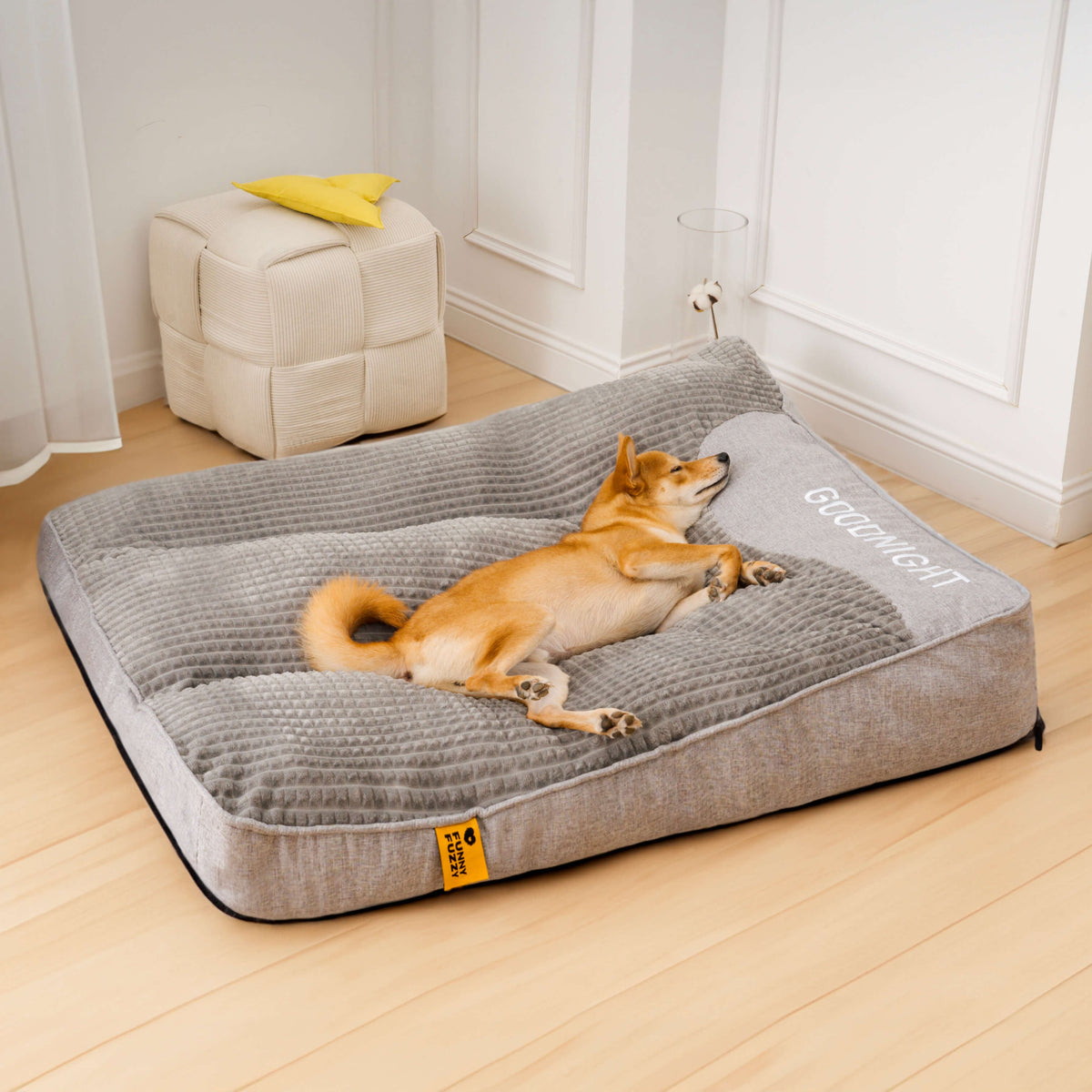 Orthopedic-Style Bolster Dog Bed