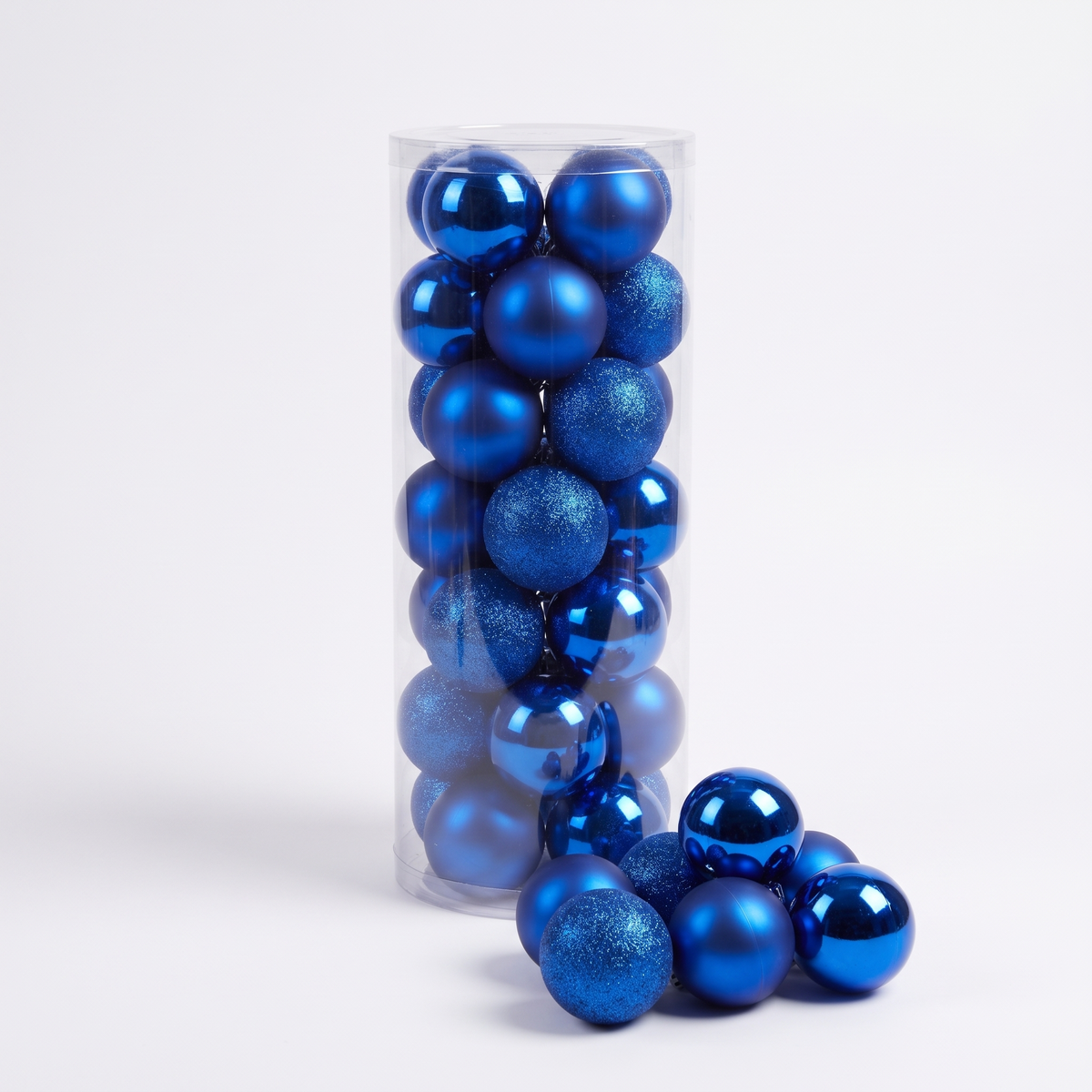 Kerstballen Set - 24 Onbreekbare Kerstballen in Glans, Mat en Glitter