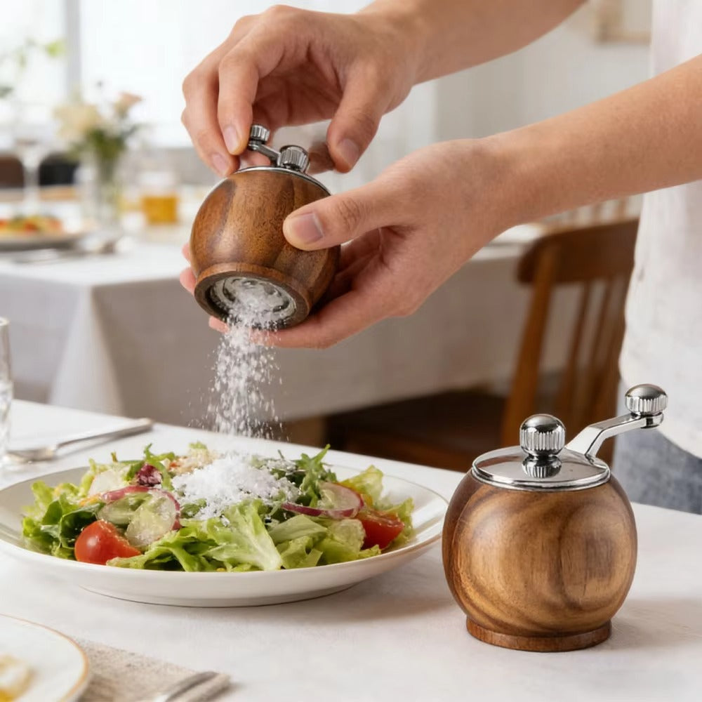 Lavera – Stilvolle Salz und Pfeffermühlen für komfortables Würzen (3er Set)