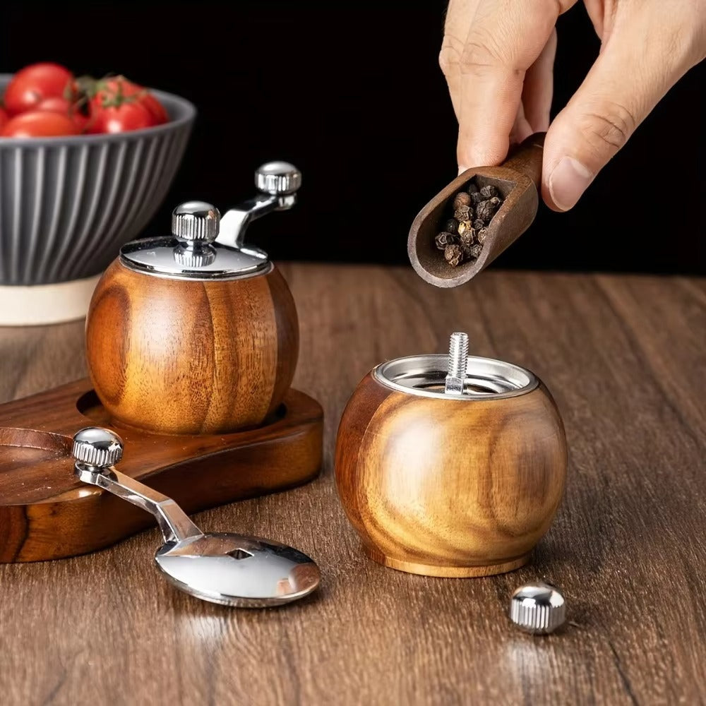 Lavera – Stilvolle Salz und Pfeffermühlen für komfortables Würzen (3er Set)