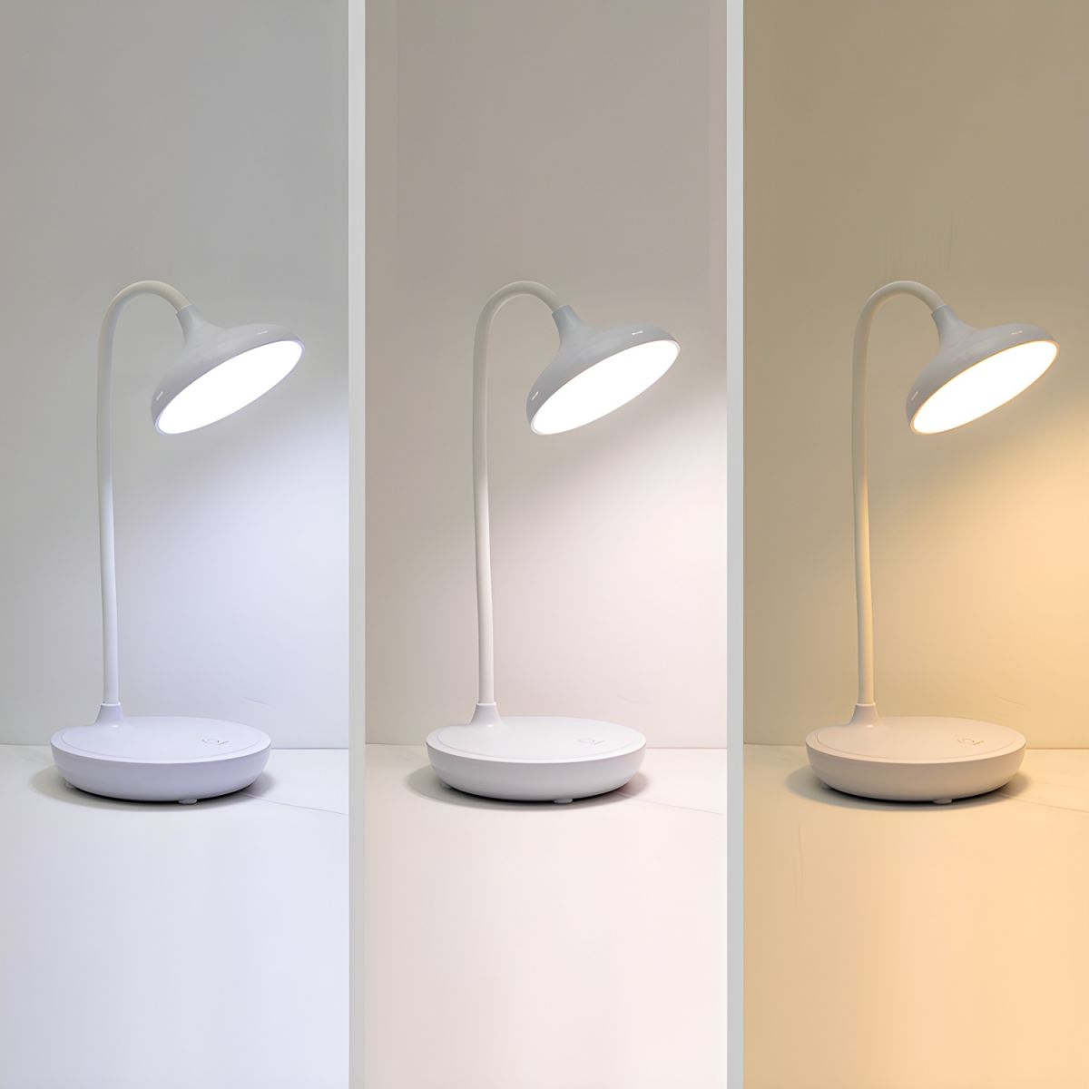 Moderne oplaadbare led-tafellamp met touchbediening