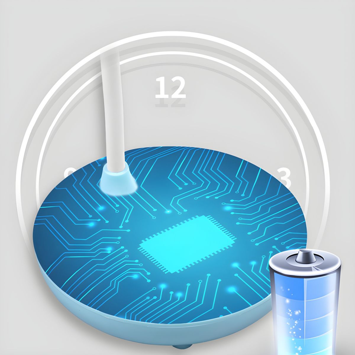 Moderne oplaadbare led-tafellamp met touchbediening