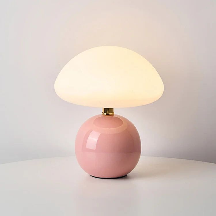 Mushroom LED Table Lamp French Cream