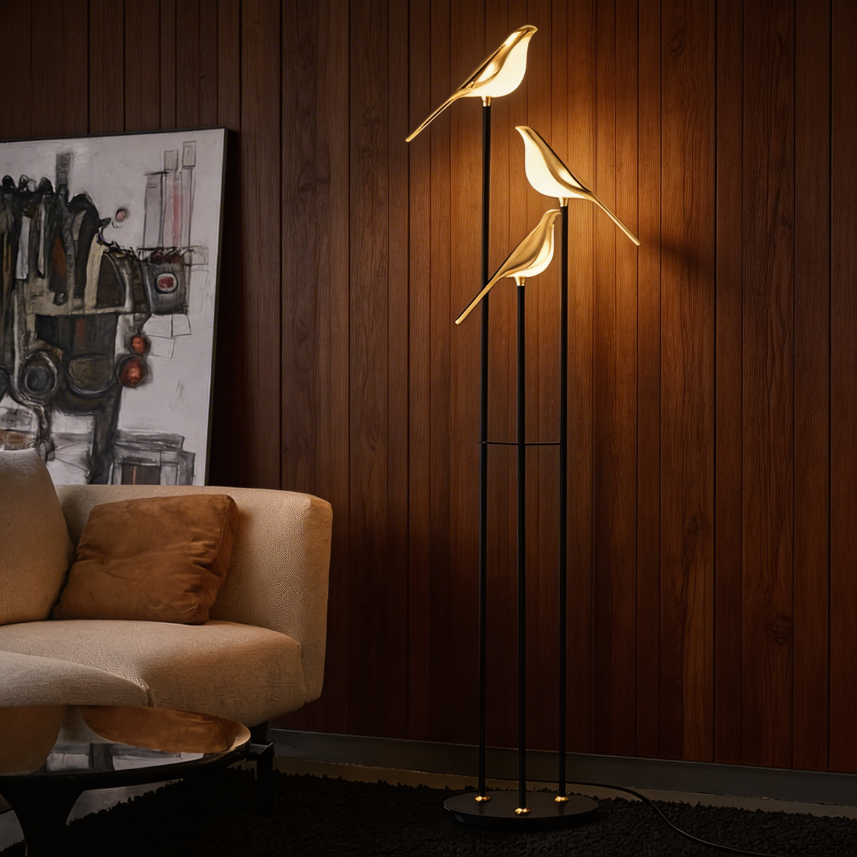 MrBird Sculptural Floor Lamp
