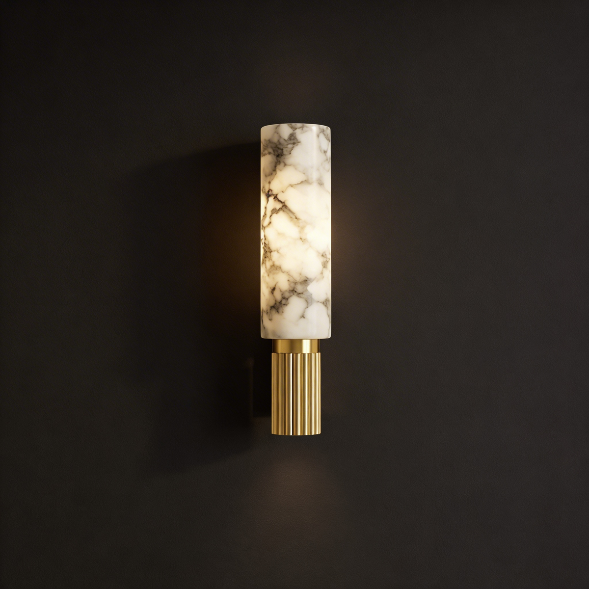 Stone & Copper Industrial Wall Light