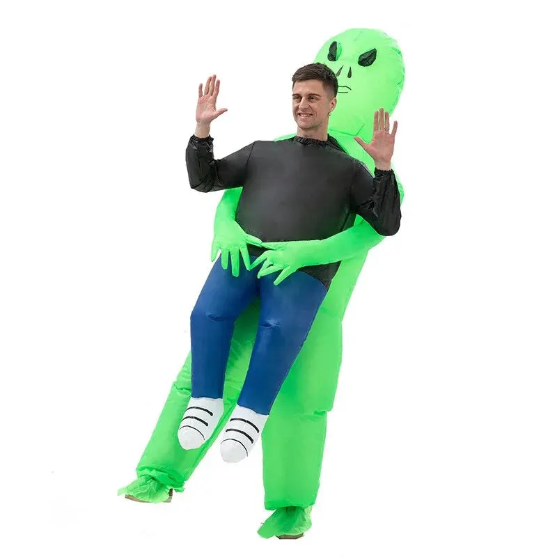 Opblaasbaar Halloween Alien Kostuum voor Volwassenen