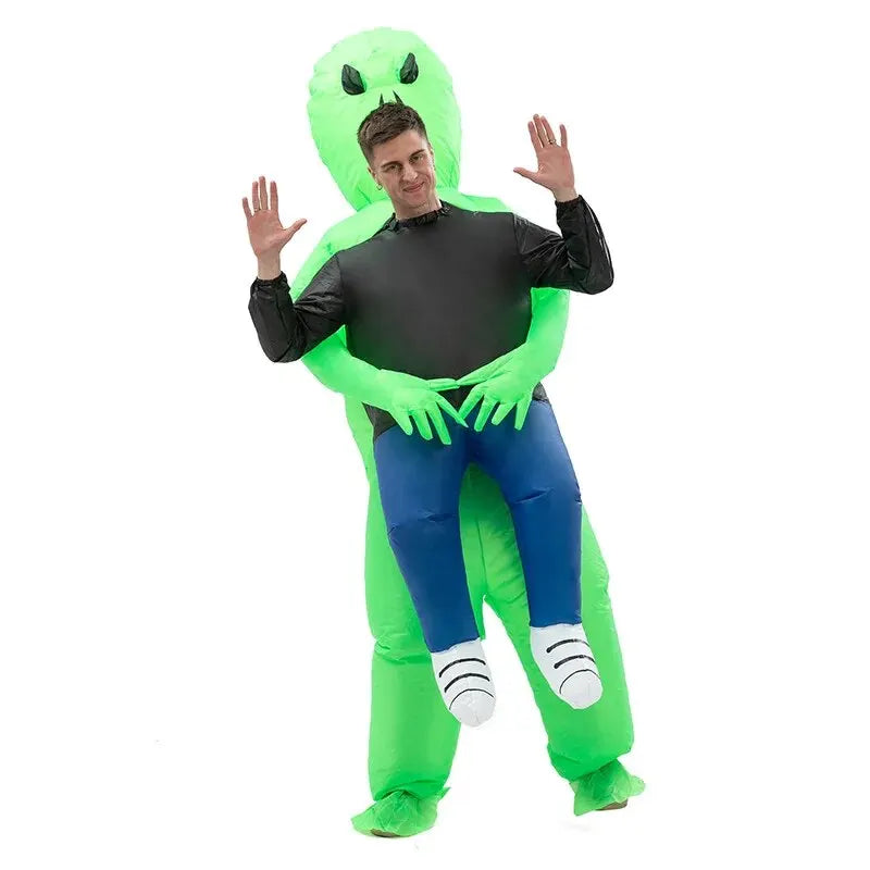 Opblaasbaar Halloween Alien Kostuum voor Volwassenen