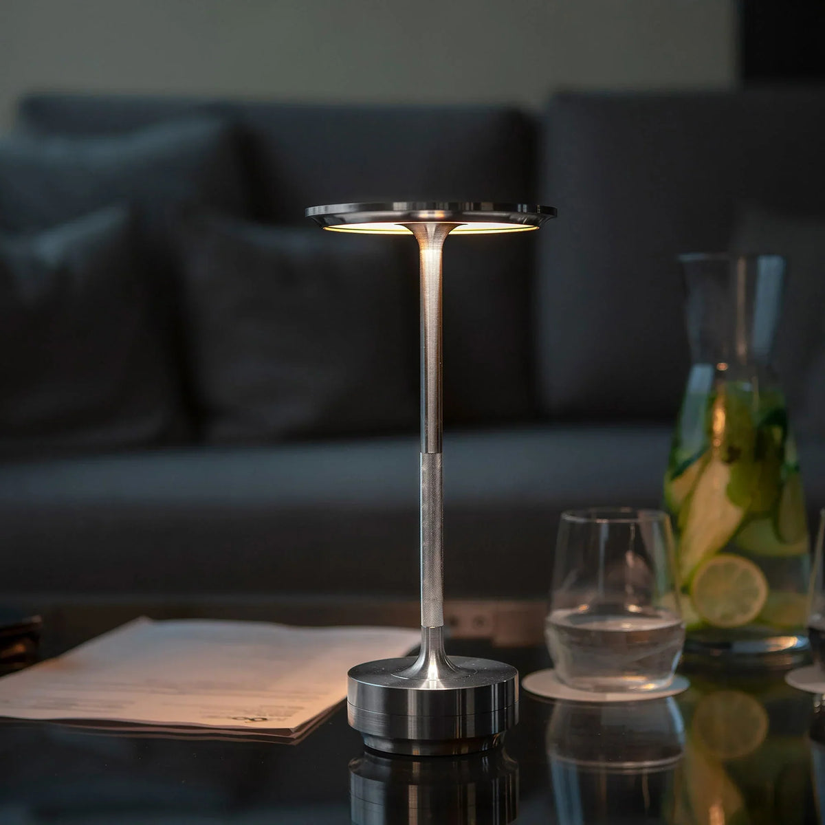 Casa Lumière Draadloze Tafellamp - Oplaadbaar, Touch Dimming & Chique Afwerking