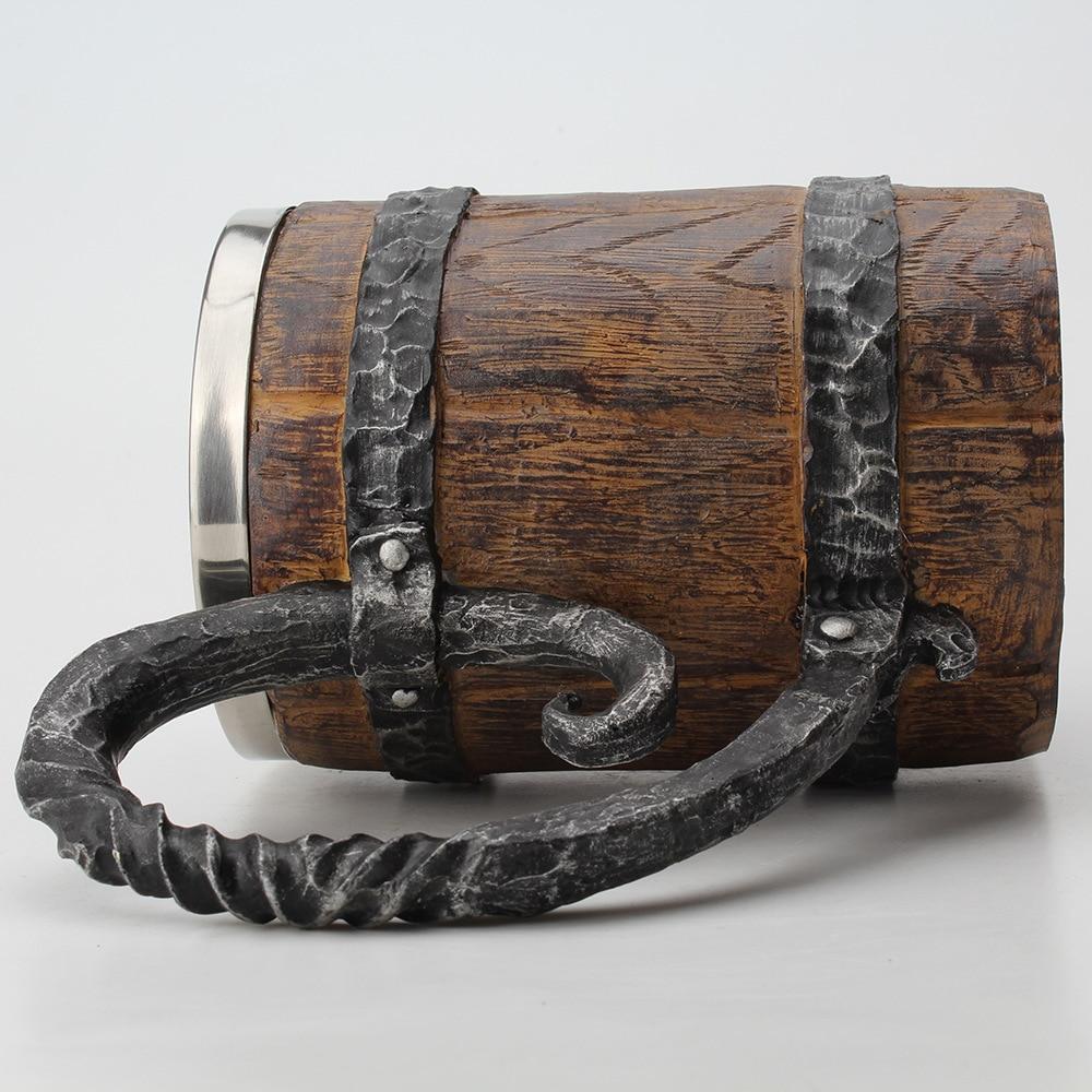 Nordic Design Tavern Mok Met Dubbele Wand En Viking Motieven