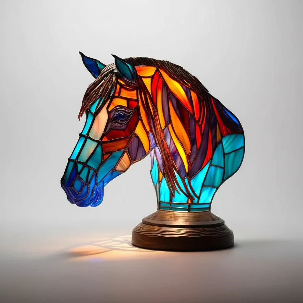 Stained Glass Animal Table Lamp
