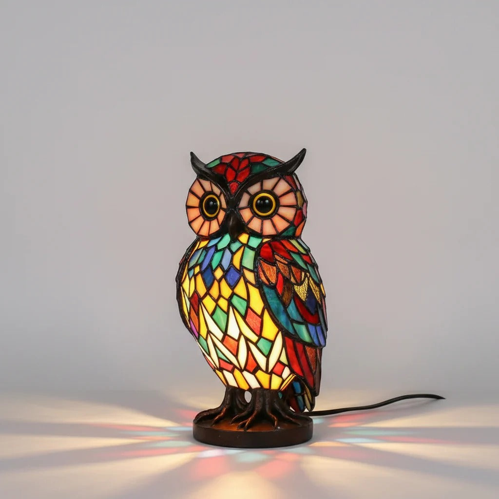 Stained Glass Animal Table Lamp