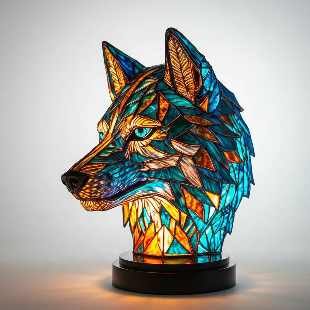 Stained Glass Animal Table Lamp
