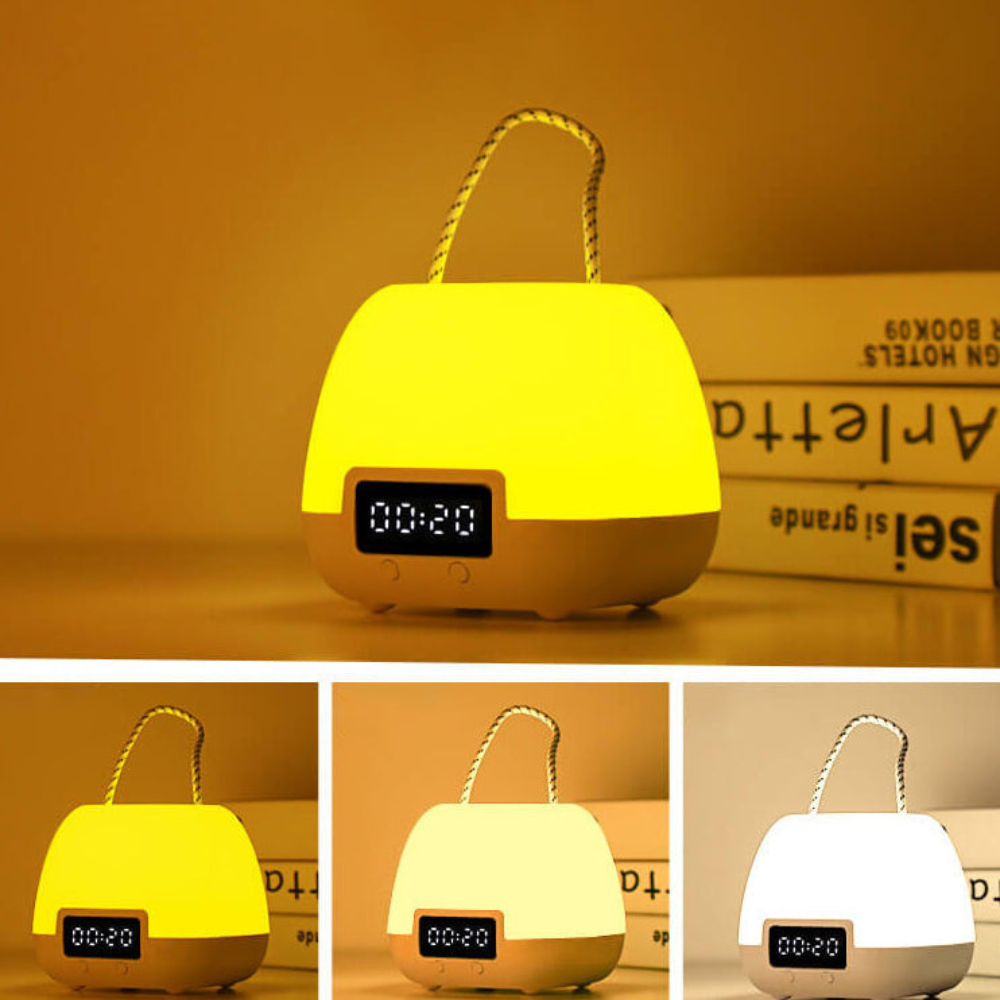 LumaNest Modern LED Table Lamp - Color Changing Nightstand & Desk Lamp