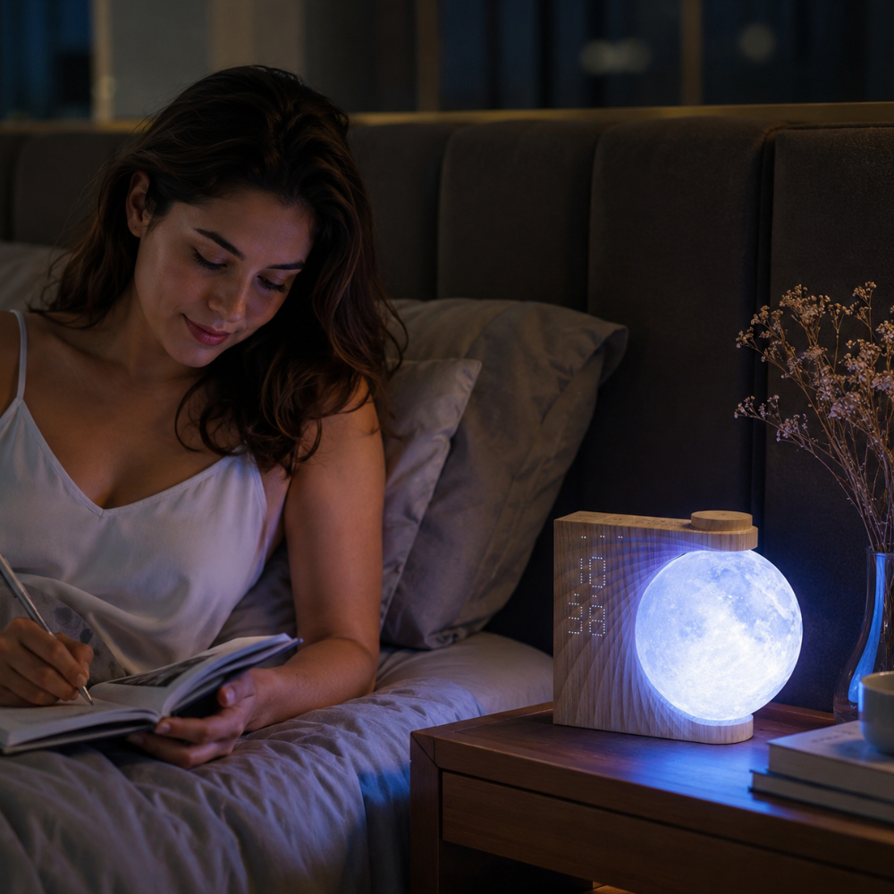 Restora Sunrise Alarm Clock - Gradual Light Wake Up Light & Nightstand Lamp