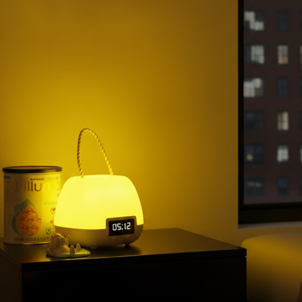 LumaNest Modern LED Table Lamp - Color Changing Nightstand & Desk Lamp