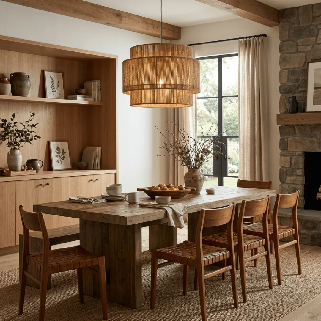 ® - Hanglamp Met Gelaagd Henneptouw Design